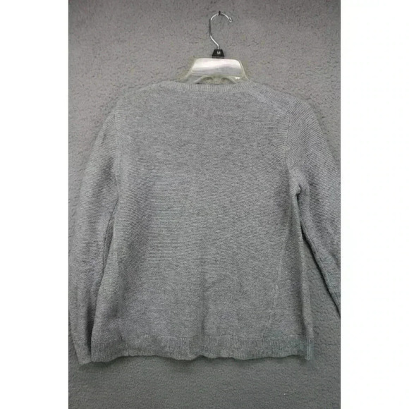 Madewell Women's Gray Split Back Sweater-Size Medium - Picture 6 of 8